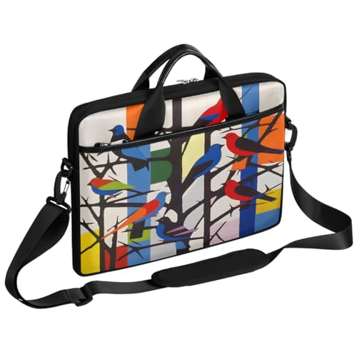 Sac ordinateur 15 pouces art abstrait avec bandoulière amovible confortable