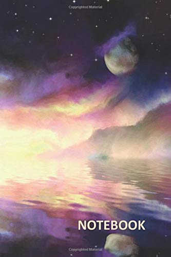 Abstract art notebooks: the universe journal diary, notebook| Composition College Ruled 6x9 Inches 110 pages| Outer space universe astronaut notebook| ... Birthday| Abstract painting notebook cover