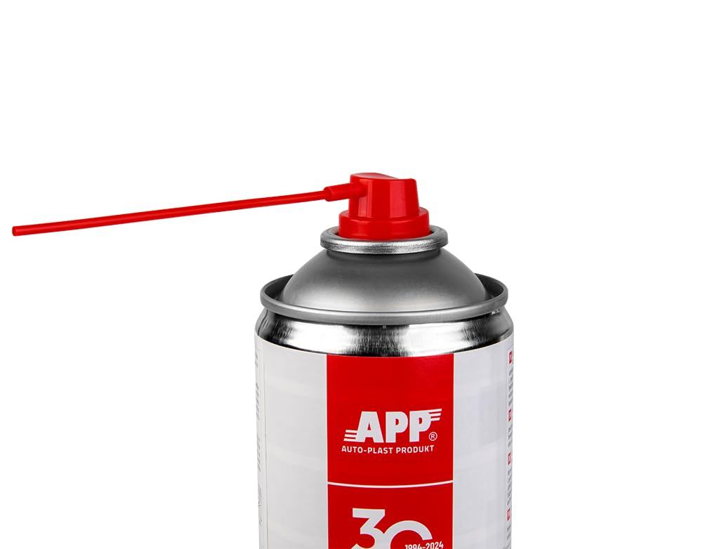 APP W200 WAX Spray 2 en 1 - Cera protectora para bajos y cavidades del coche | Pintura antigravilla con propiedades antioxidantes e insonorizantes | Blanco transparente | 500 ml