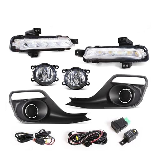 Feux brouillard LED avant blancs avec DRL pour Suzuki Swift 2018 2019 12V