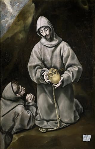 Affiche El Greco Saint et frère Léon pour rompre la monotonie