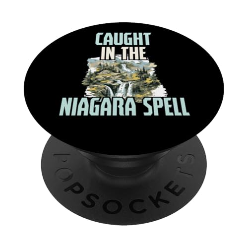 Camiseta retro para vacaciones familiares y verano en las Cataratas del Niágara PopSockets PopGrip Adhesivo