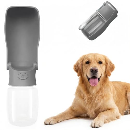 Foldable Plastic Dog Water Bottle 12oz with Clip