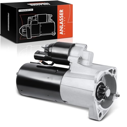 Frankberg Motor de arranque para automóvil Diesel 1,8 KW/12 V/9 dientes Compatible con Exeo ST 3R5 A6 Avant 4F5 A6 4F2 A4 Avant 8ED Replace# 03G911023,33196