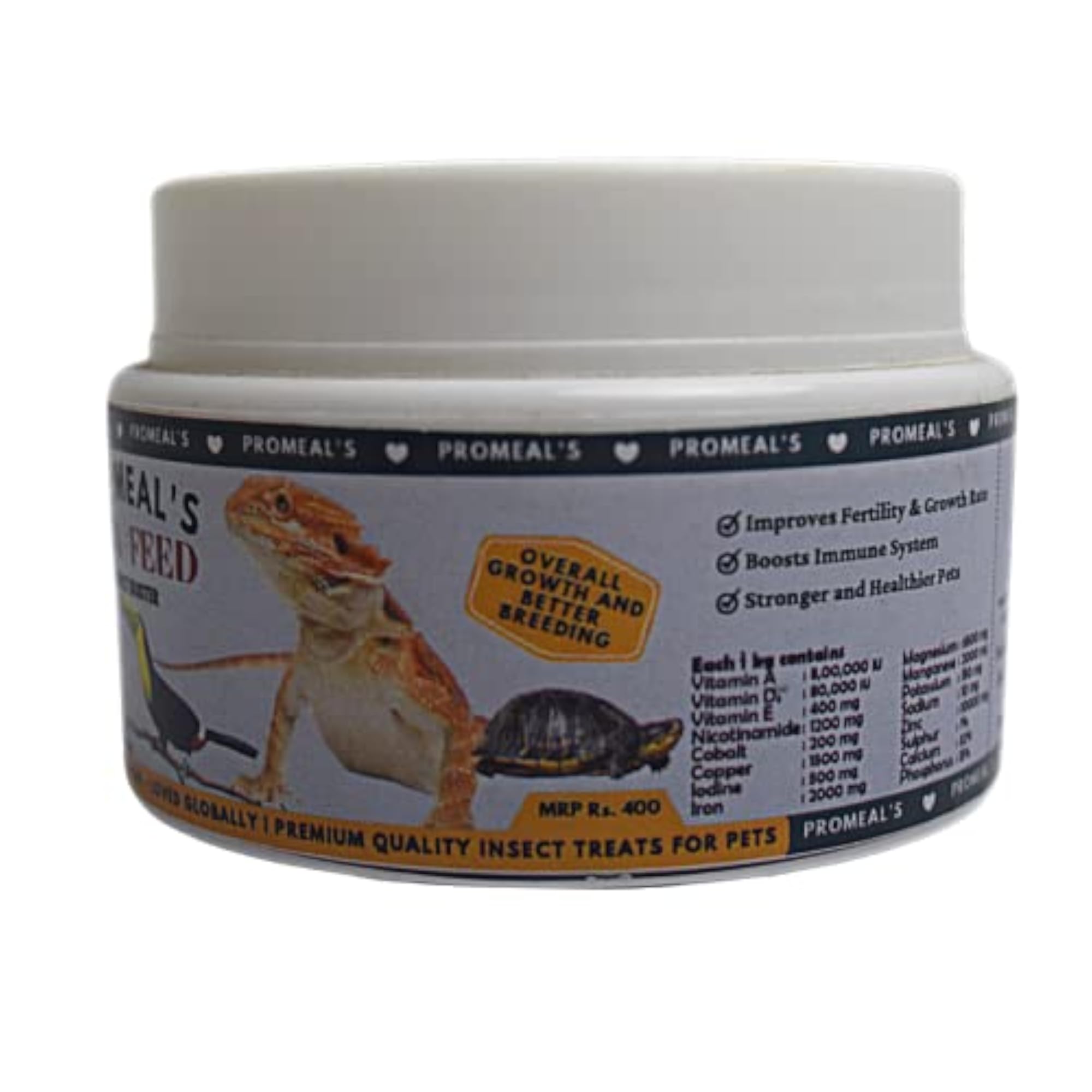 Promeal's VitaFeed, Dusting Supplement for Insects