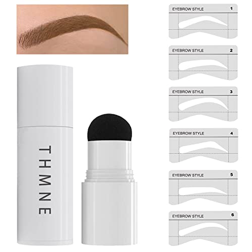 Brow Stamp Stencil Kit Brow Stamp And Shaping Kit One Step Brow Stamp Kit Waterproof (Light Brown)