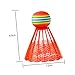 VICASKY 20Pcs Colored Plastic Badminton Shuttlecocks High Durability Training Birdies for Outdoor Sports Mixed Rainbow Colors for Fun and Active Play