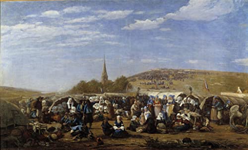 Lienzo decorativo para pared de tu dormitorio, pintura vintage de Eugene Boudin, 60x90cm