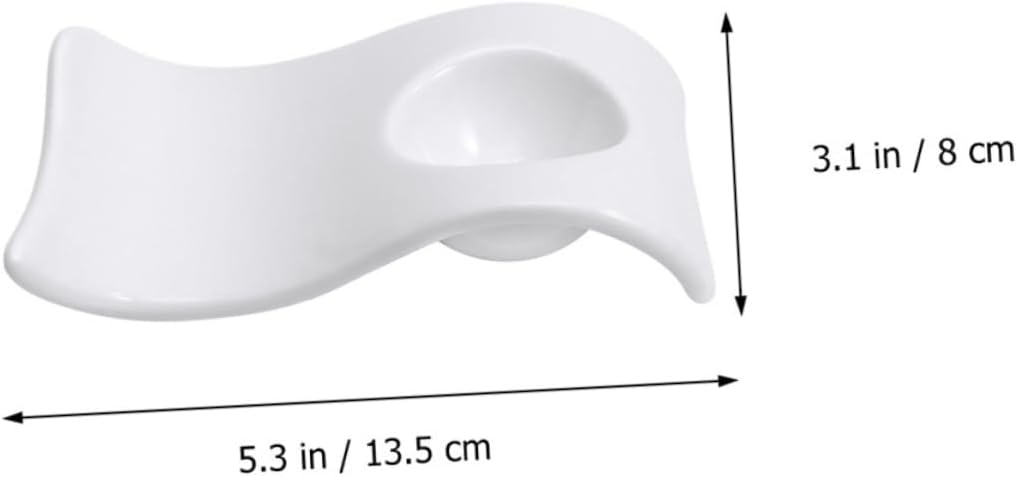 6pcs Wave-shape Egg Plates Rustic Egg Cup Holders Unbreakable Ceramic Containers Lightweight Storage for Dining