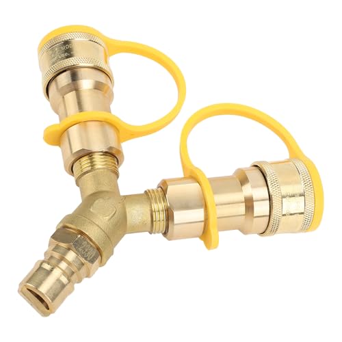 Adaptador divisor en Y de conexión rápida para RV y remolque de gas 4