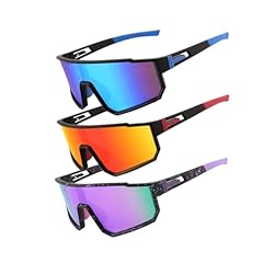 Black Frame/Blue Lens + Black Frame/Red Lens + Spotted Black Frame/Purple Lens