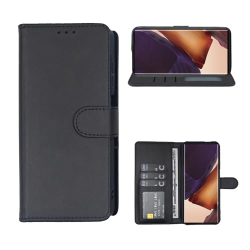 beukei Compatible with for Samsung Galaxy Note 20 Ultra Wallet Case Leather Flip Credit Card Holder Stand Phone Cover (Black for Galaxy Note 20 Ultra)
