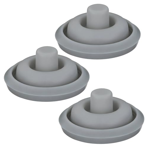 Junta de Goma Compatible con WMF Perfect y Perfect Plus, Repuesto para Válvula Indicadora de Olla a Presión que Evita Fugas de Vapor, Silicona Base Ø 3cm, Para Ollas 2.5L a 8.5L, Pack de 3 Unidades