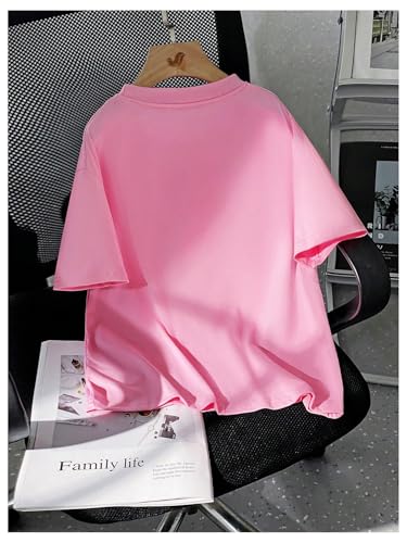 SweatyRocks Girl's Cute Bow Tee Shirt Short Sleeve Crew Neck Summer Top2