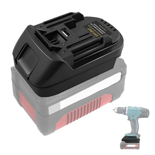 EIN18MT Adattatore batteria per Einhell e Milwaukee M18 18V, compatibile con Makita BL1830 BL1840 BL1850, porta di ricarica USB