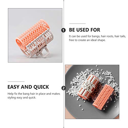 3 rolos de cabelo de plástico, enroladores, enroladores autoaderentes