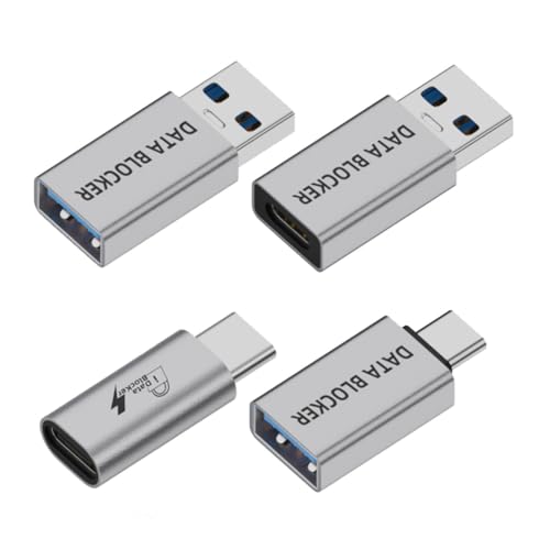 Kudjnfhya USB - Type-C �f�[�^ �V�[���h �A�_�v�^�[�̓v���C�o�V�[��ی삵�A�f�[�^���u���b�N���܂� USB �f�[�^ �u���b�J�[ �Z�L�����e�B �A�_�v�^�[ �Z�L�����e�B