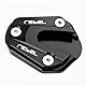 WOOGA Motorrad Aluminium Seite Extra Sitz ständer Klammer Fuß stütze Verlängerung Vergrößern Pad kompatibel mit Ho&nda Rebel CMX 250 CMX 300 CMX 500 2017-2024 (Schwarz)