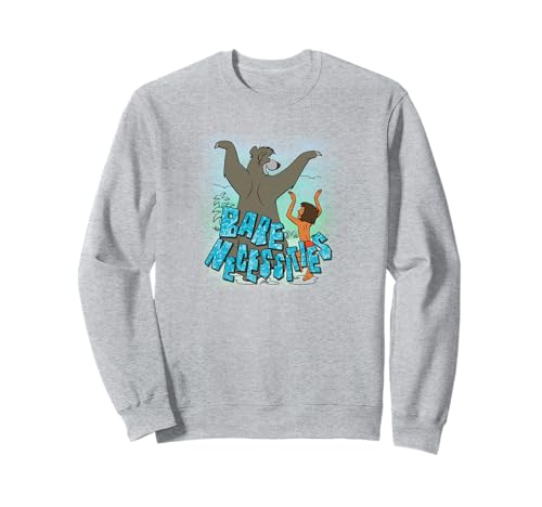 Sweatshirt Disney Jungle Book Mowgli Baloo vêtement col rond imprimé pour adulte