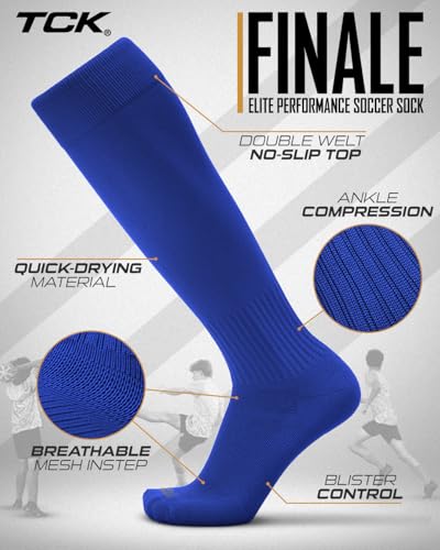 Image of Finale Soccer Socks Youth & Adult | Knee High Men's & Kids Soccer Socks | Stretch Fit for Shin Guards | Made in the USA