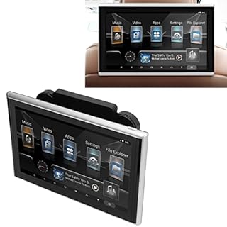 Oreq 9" Touch Screen Car Poggiatesta Monitor Tablet, Supporto 4K, WiFi, Bluetooth, Ingresso HDMI, FM, USB, Lettore Video, Auto Sedile Posteriore TV