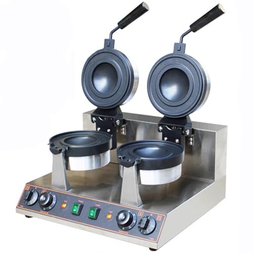 JOSKAA Burger à Glace électrique Hamburger Maker - 180° Rotation matériau antiadhésif Plaque - Machine de Cuisson à gaufres - Burgers en bouffés -...