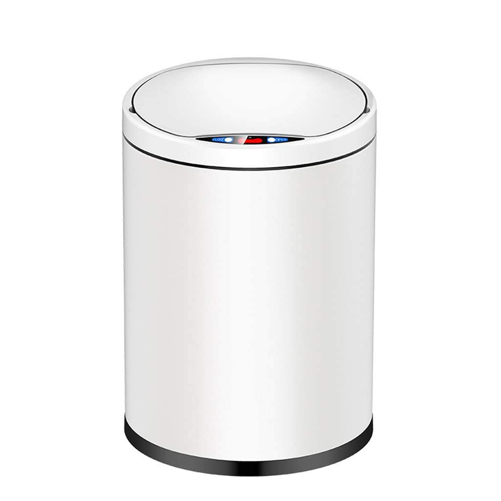 Poubelle automatique à induction en acier inoxydable 3 styles pour maison