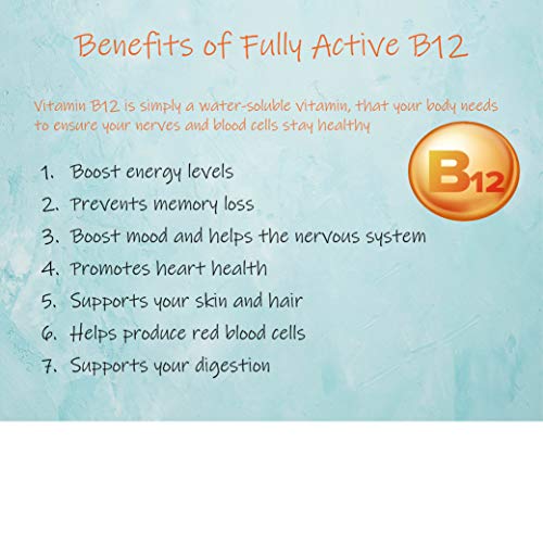 Doctor's Best Fully Active B12 1500 Mcg, Supports Energy, Mood, Circulation, Non-Gmo, Vegan, Gluten Free, 180 Count #TOP5