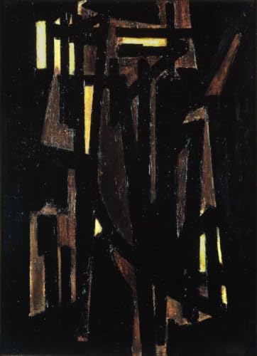Toile Pierre Soulages affiche murale pour salon moderne sans cadre