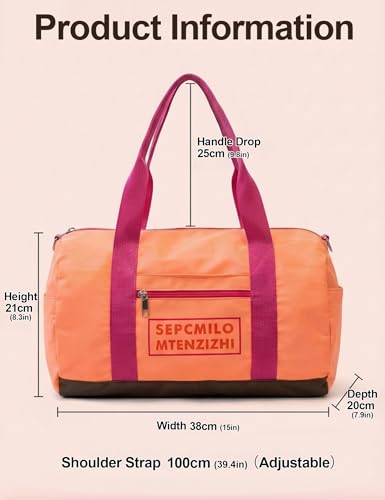 Image of Venzina Unisex Large Capacity Gym and Travel Backpack, Multi-Compartment Sports Duffle Bag with Organized Storage, Multi-Way Carry Yoga Crossbody Bag for Fitness, Workout, Hiking, Daily Use- Pink