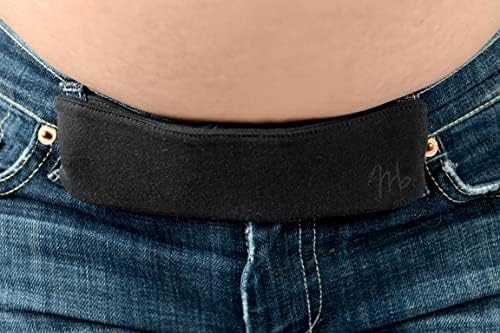 Maeband Maternity Belly Band | Pregnancy Belt, Waistband Extender, Pregnancy Clothes, Maternity Jeans (Small, Midnight Black)