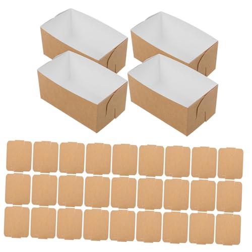 Boîtes en papier emballage alimentaire TOPBATHY boîte sandwich toast emporter panier repas 50 pcs