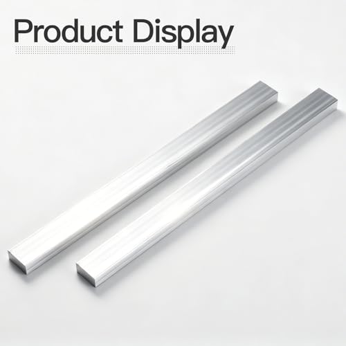 Image of 2PCS 1 /2 inch Thick x 1 inch Wide 12 inch Long 6061 Aluminum Flat Bar, T6511 Mill Stock Solid Square Aluminum Bar for Industrial, DIY and Fabrication