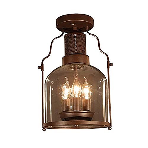 Plafond industriel rétro pour illuminer une chambre sombre