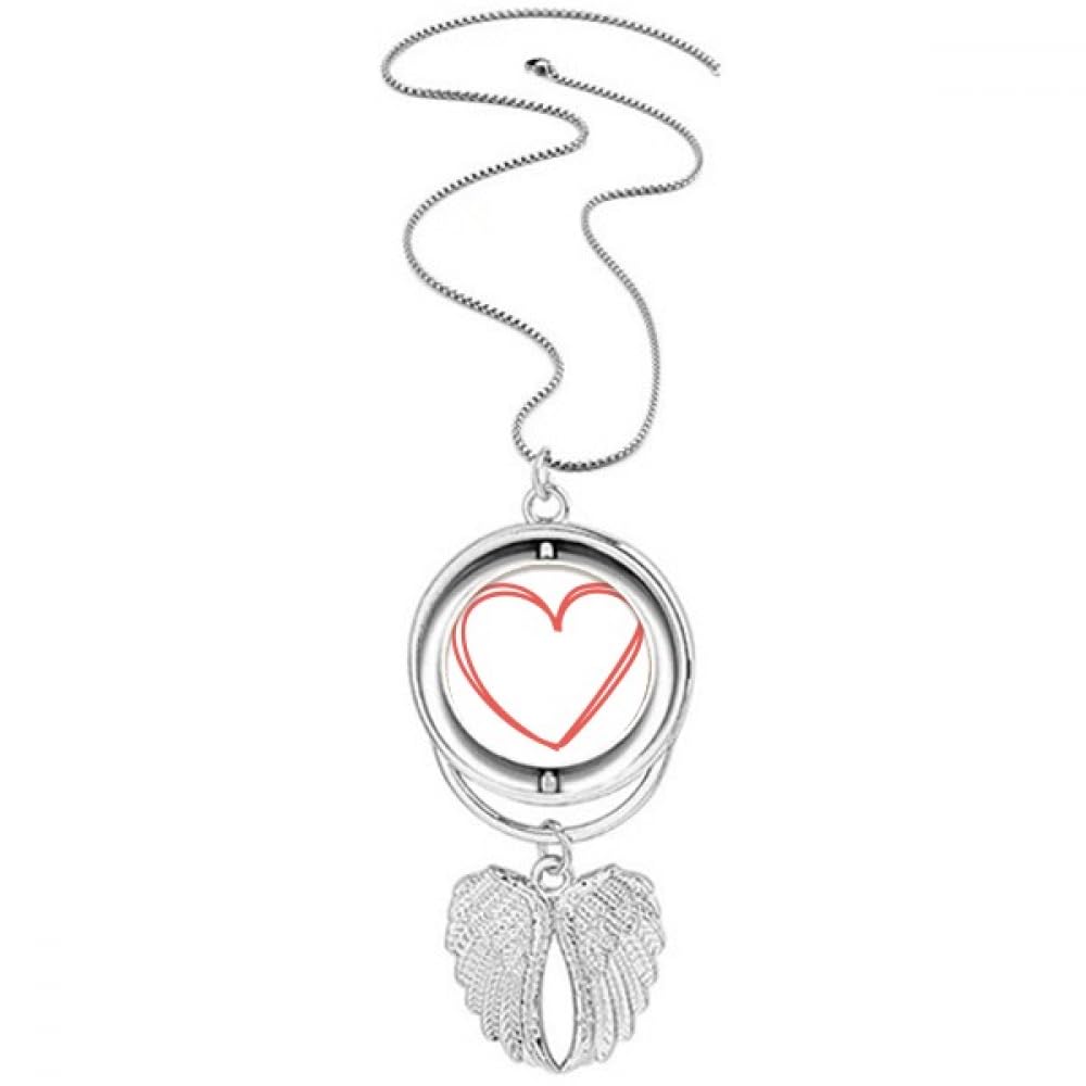 Collier pendentif cœur double lignes, le cadeau parfait de Saint Valentin - 4