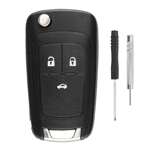 Alppihym 1 pièces 3 clés Compatible avec Vectra, Tigra, Signum, Compatible avec Chevrolet Astro, Astra, Captiva, Cruze, Spark – Porte-clés sans Logo sans...