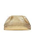 BellaBlend Elegante Evening Bag for Women – Braided PU Leather Clutch without Strap, perfect for Parties, Weddings and Formal Occasions