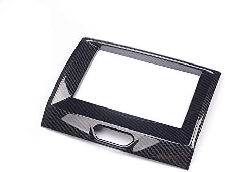 Miniatura 4 de ruihe Cubierta de marco de navegación central interior de color de fibra de carbono para Ford Ranger 2015 2016 2017 2018 2019 2020 2021