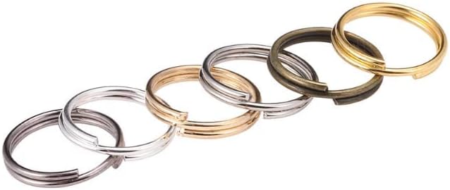 Miniatura 2 de MAHAVIMOKSA 1 caja de anillos divididos de colores mixtos anillos de salto de doble lazo mini llaveros para hacer joyas collares pulseras aretes