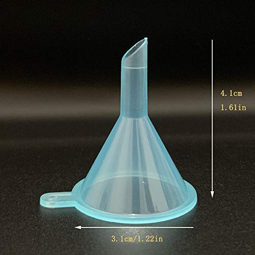 Refillable Cosmetic Containers Funnels, Funnels for Filling Bottles of Lotion, Water, Essential Oils, Lotions, Shampoo, Conditions, Cleaning Products, Pink, Clear, Blue - Thumbnail 3