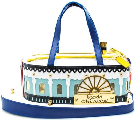 Braccialini BORSA DONNA temi battello pelle : Amazon.it: Scarpe e borse