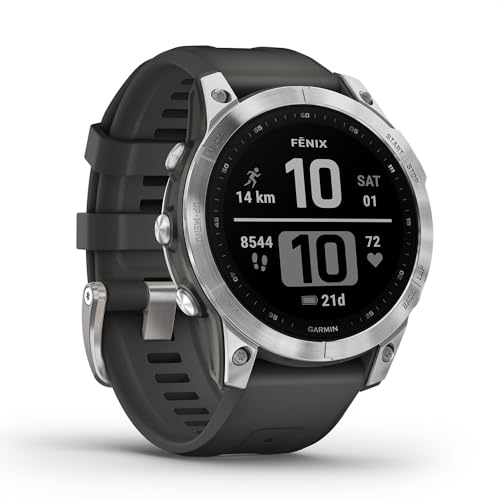 Garmin [renewed] Fenix 7S - GPS-Multisport-Smartwatch mit Farbdisplay und Touch-/Tastenbedienung, TOPO-Karten, über 60 vorinstallierte Sport-Apps, GarminMusic und GarminPay [Generalüberholt]