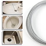 AHAD Professional Drain Unblocker Open Wire Rod Flexible Spring Wire Sink Plumbing Snake Plunger Spring Clog Remover Drain Cleaner Waste Pipe Cleaning Tool for Tub Sink Shower Basins Pipes 9.8ft 2M - Image 5