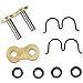 D.I.D ZJ530ZVMX-M/L Rivet Connecting Link for 530 ZVMX Super Street X-Ring Chain - Natural