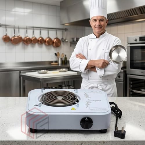 Image of Drumstone TopRated ๐๐๐๐ซ ๐๐๐ซ๐ซ๐๐ง๐ญ๐ฒ 2000W Portable Electric Stove Single Burner Hot Plate Fast Heating Coil Cooktop with Adjustable Thermostat Compact Cooking Solution for Home Office