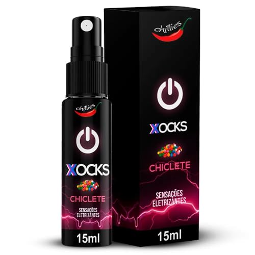 Xocks Gel Beijável Eletrizante 15ml Chillies Spray Sabor Chiclete