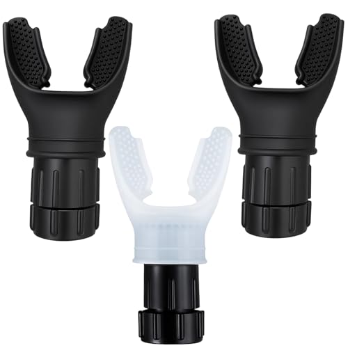Lungentrainer Atemtrainer, 3 Stück Tragbarer Breathing Trainer Mit Einstellbarem Widerstand, Atemtrainer Lungentrainer, Für Ausdauertraining Und Stressabbau (2 Schwarz, 1 Weiß)