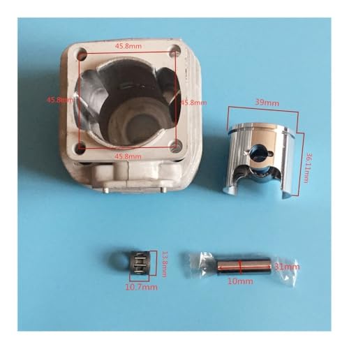 Pièce de rechange cylindre 39 mm avec piston segments pour moteur 2T
