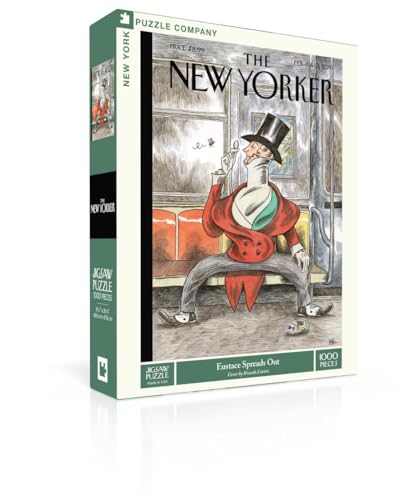 New York Puzzle Company - New Yorker Eustace Spreads Out - 1000 Piece Jigsaw Puzzle for Adults by Liniers