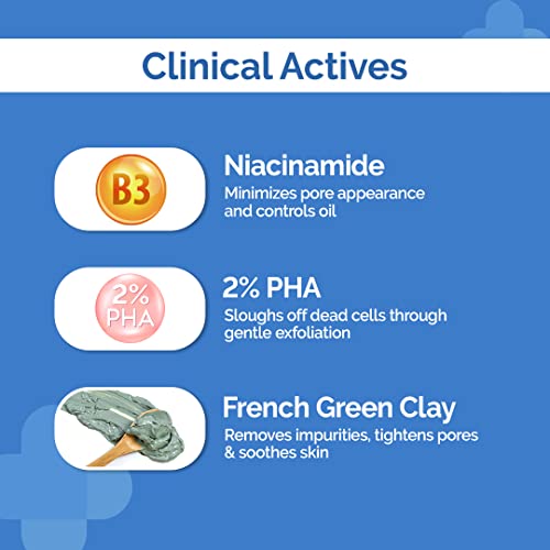 The Derma Co Pore Minimizing Clay Daily Face Wash with 1% Niacinamide & 2% PHA for Open Pores - 100 ml - Image 6